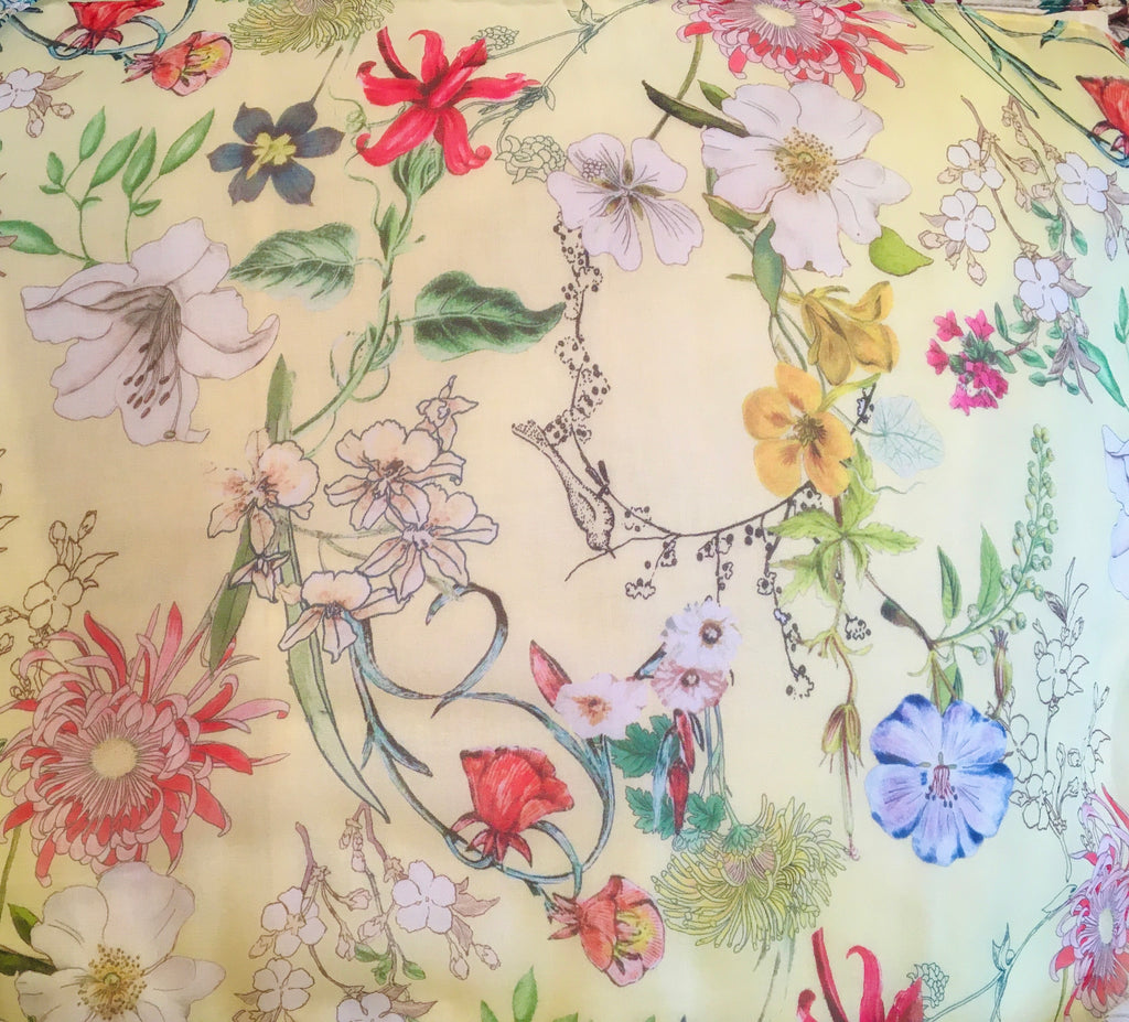 Leaves of Grass, New York Milou silk chiffon printed dress