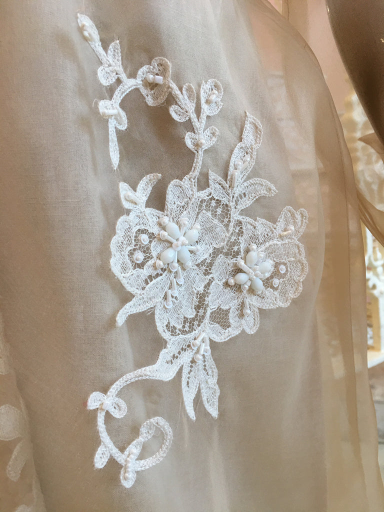 Leaves of Grass, New York Cocotte French lace silk organza dress