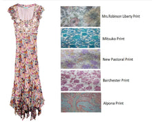 Load image into Gallery viewer, Leaves of Grass, New York Aylesbury Liberty print maxi (right) as seen in Vogue
