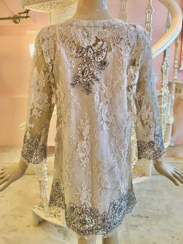 Leaves of Grass, New York Intemporelle French lace straight dress