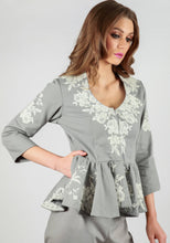 Load image into Gallery viewer, Rochefort French lace grey jacket